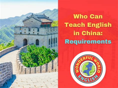 what are the requirements for teaching english in china